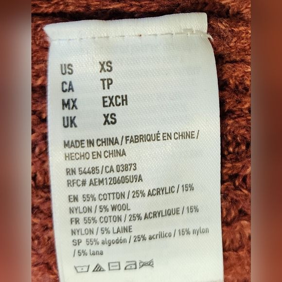 American Eagle Women's Knit Sweater, V-Neck, Size XS - Picture 7 of 12